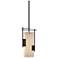 Fullered Impressions 6.2"W Oil Rubbed Bronze Mini-Pendant w/ Opal Shad