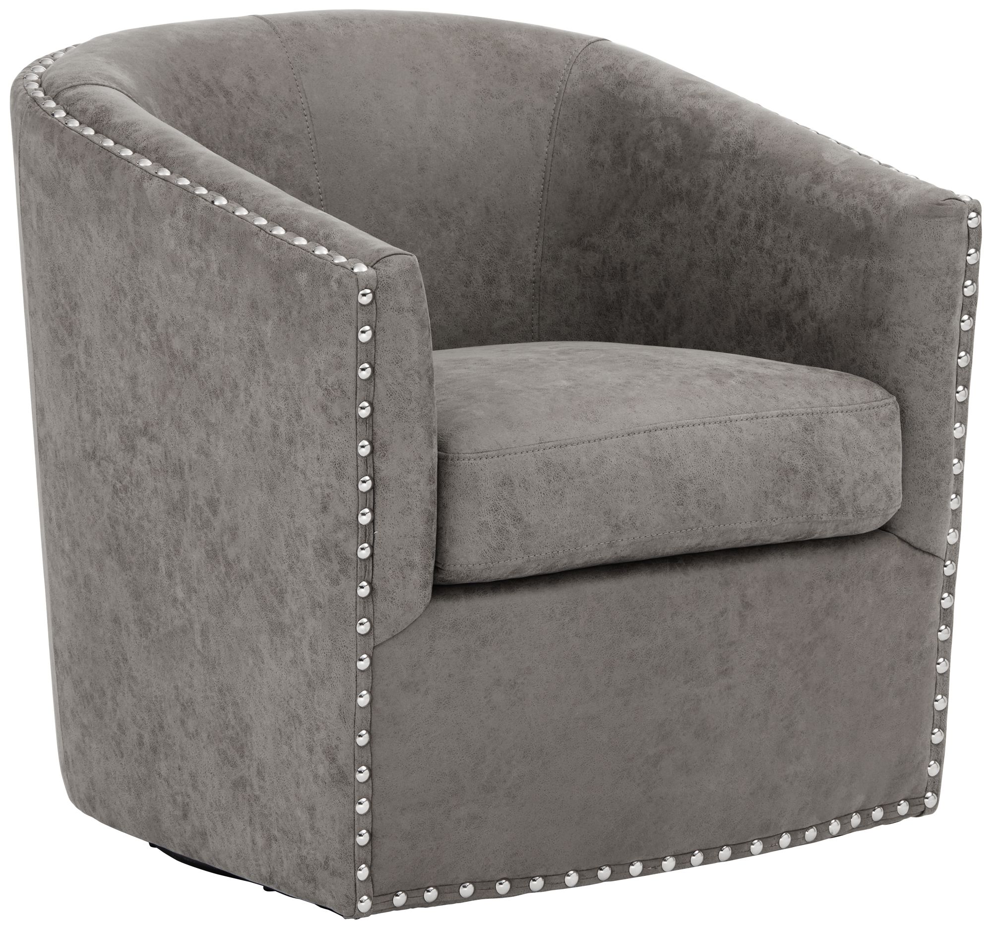 Fullerton Gray Swivel Accent Chair