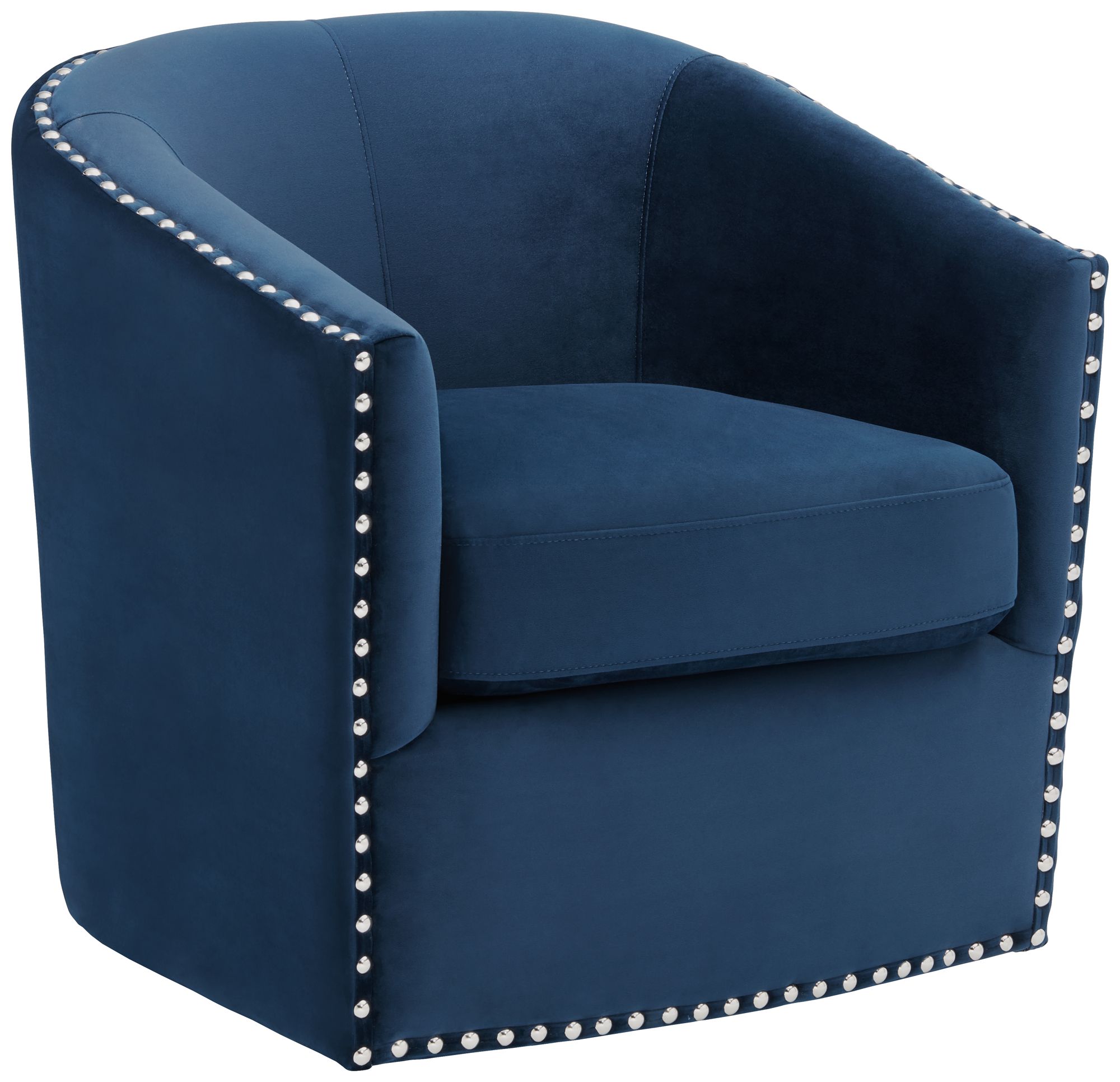 dark blue swivel chair