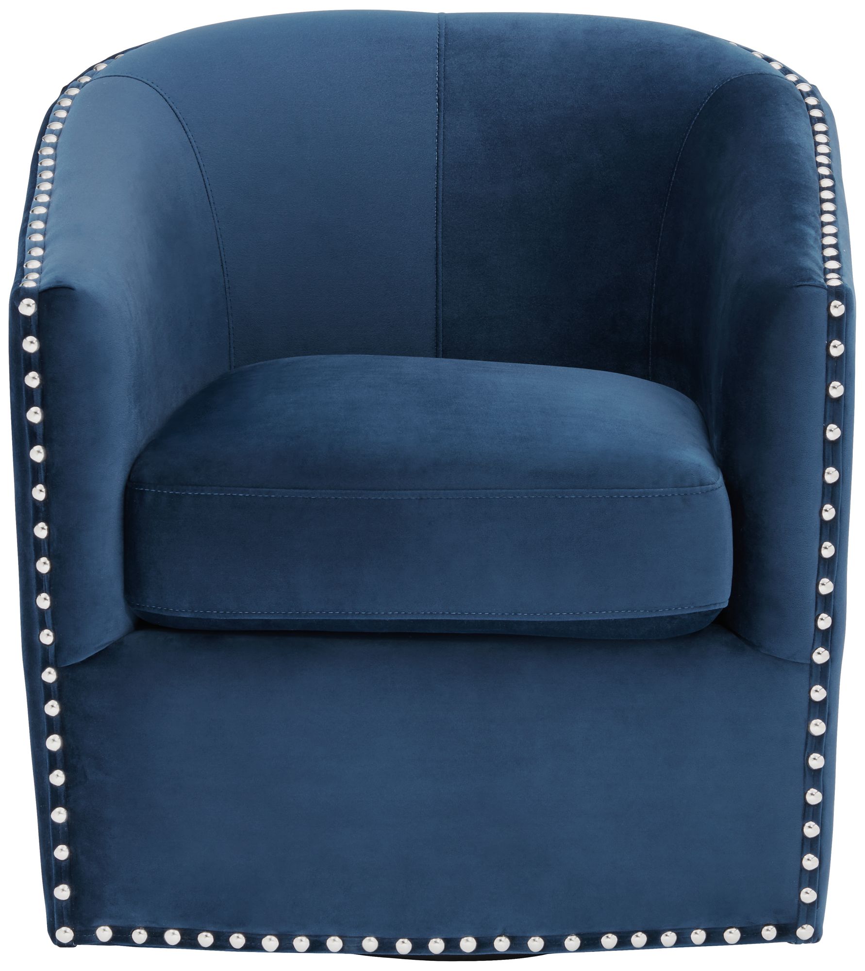 dark blue swivel chair