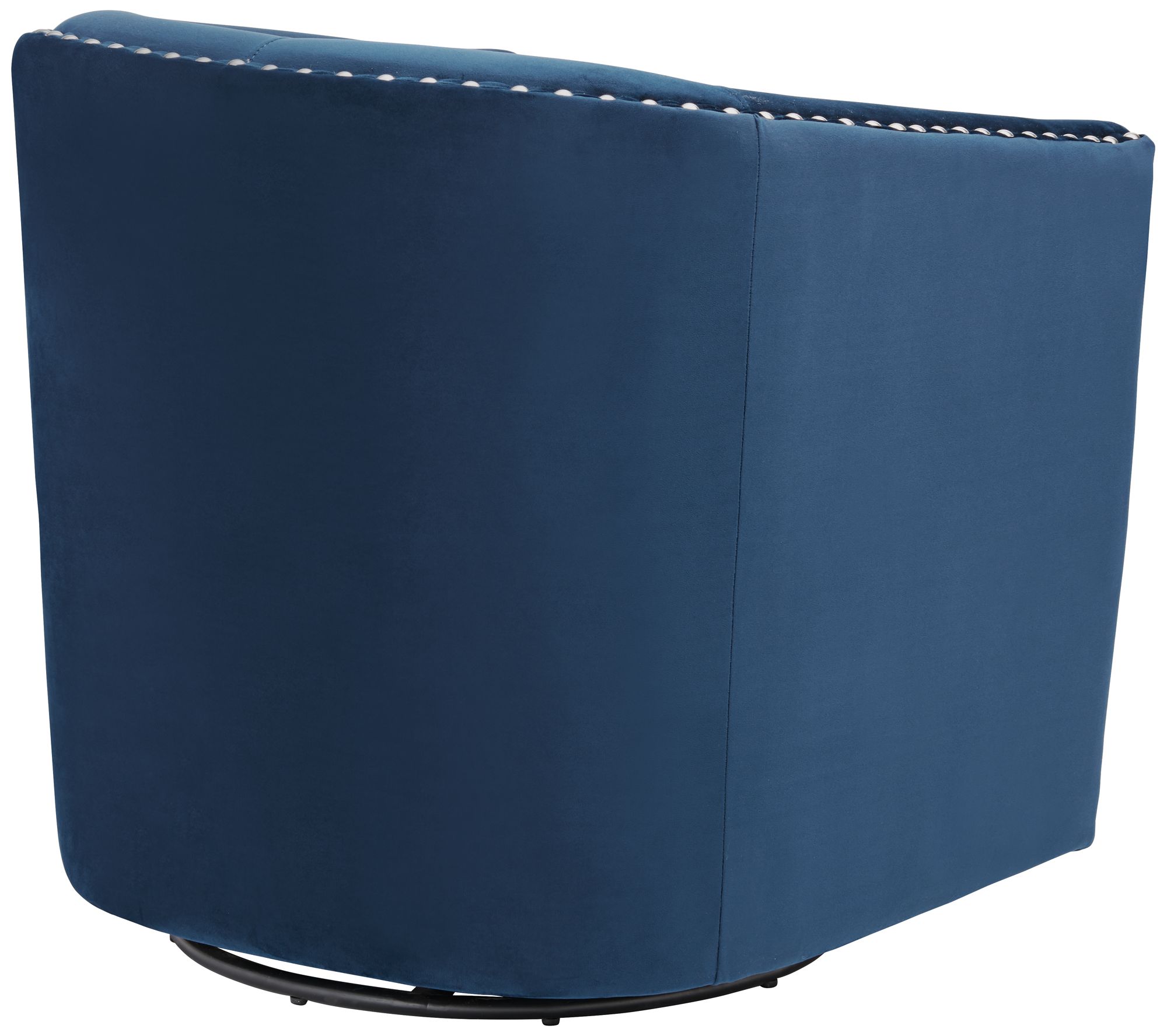 fullerton navy blue swivel accent chair