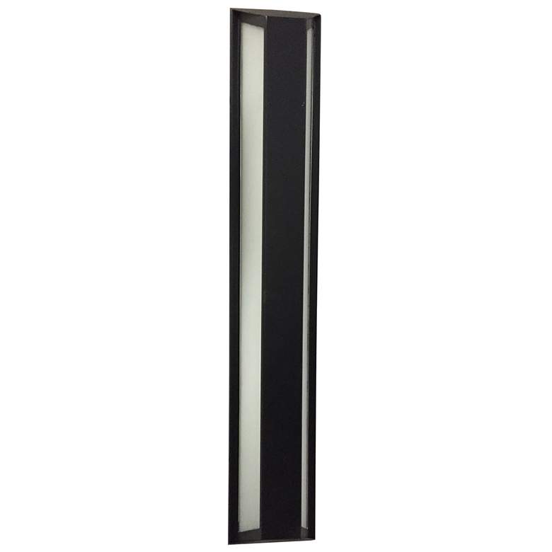 Image 1 Fulted LED Wall Sconce - 13.5-in - Black
