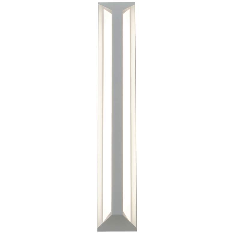 Image 1 Fulted LED Wall Sconce - 13.5-in - White