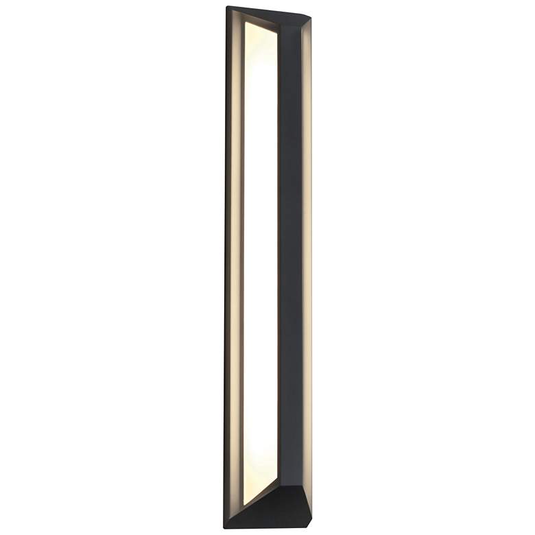 Image 1 Fulted LED Wall Sconce - 24-in - Black