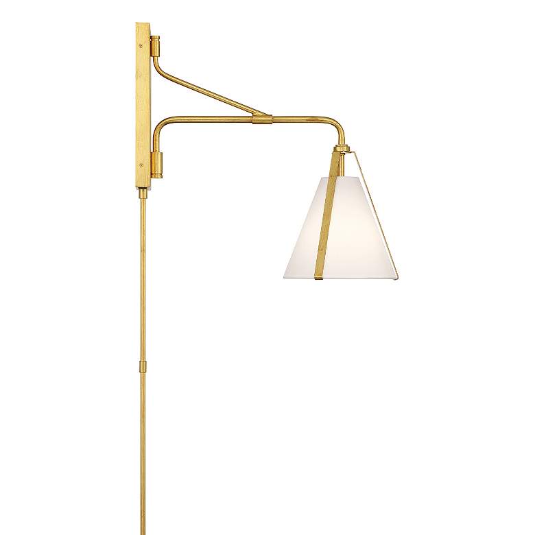 Image 4 Fulton 1 Light Antique Gold Task Sconce more views