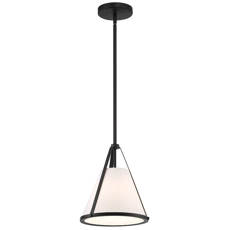 Image 2 Fulton 1 Light Black Pendant