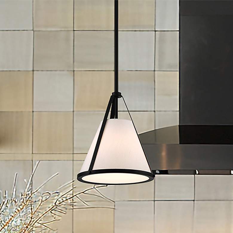 Image 7 Fulton 1 Light Black Pendant more views