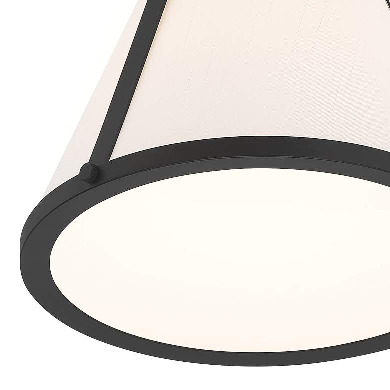 Image 6 Fulton 1 Light Black Semi Flush Mount more views