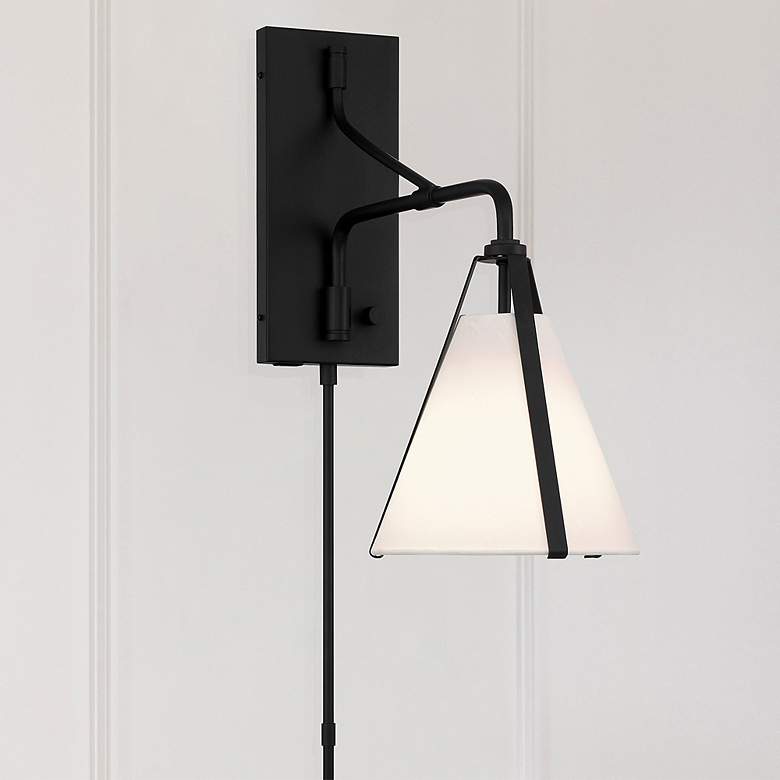 Image 1 Fulton 1 Light Black Task Sconce