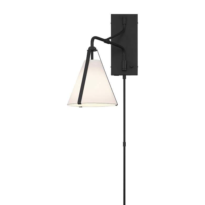 Image 5 Fulton 1 Light Black Task Sconce more views