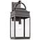 Fulton 1-Light Oil Rubbed Bronze Metal and Clear Glass Outdoor Wall Light