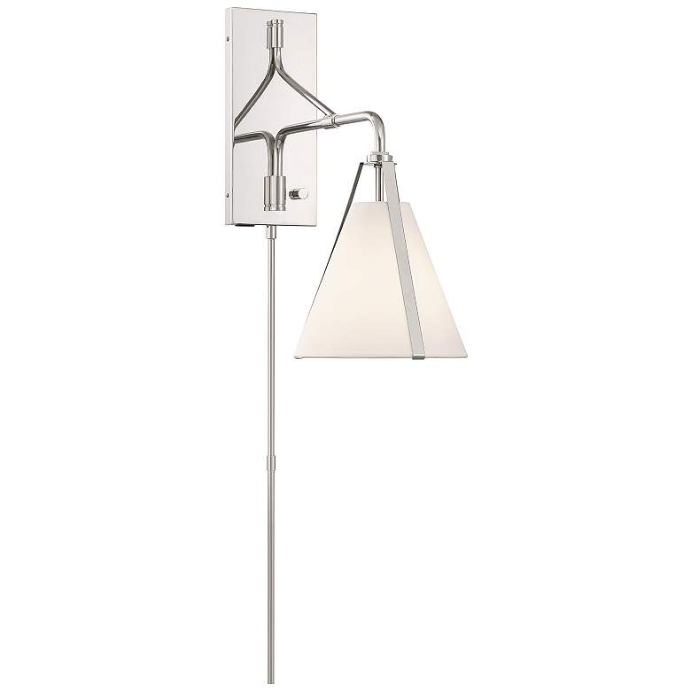 Image 2 Fulton 1 Light Polished Nickel Task Sconce