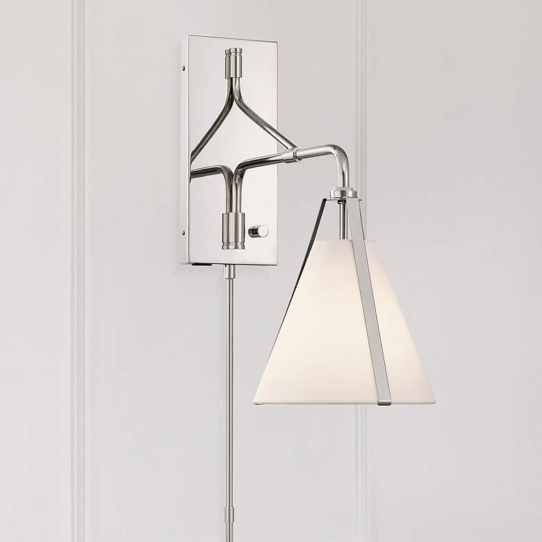 Image 1 Fulton 1 Light Polished Nickel Task Sconce