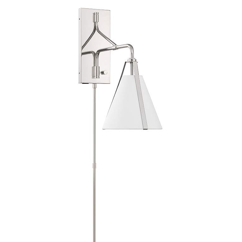Image 3 Fulton 1 Light Polished Nickel Task Sconce more views