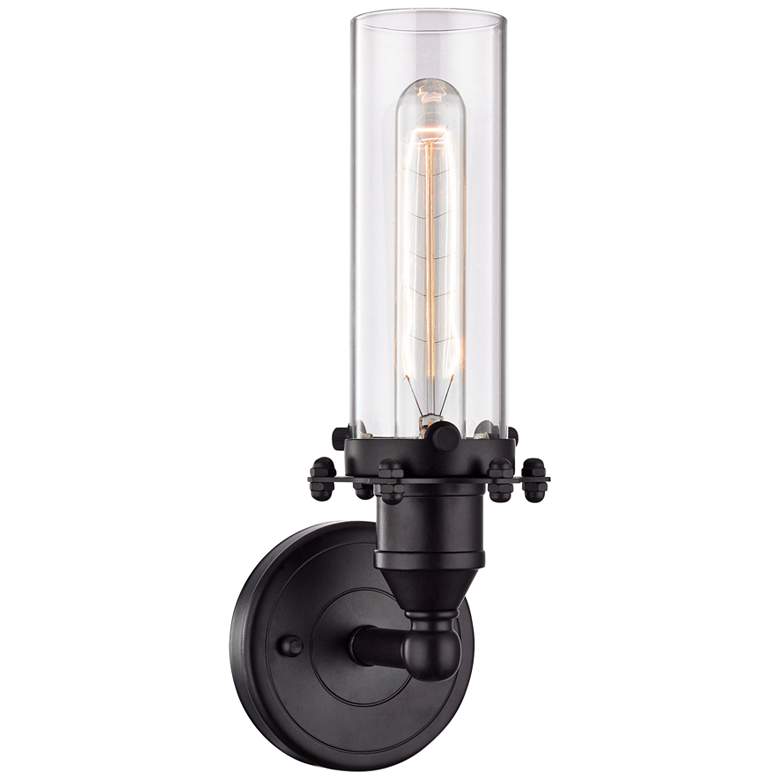Image 2 Fulton 12" High Oil Rubbed Bronze 1-Light Wall Sconce