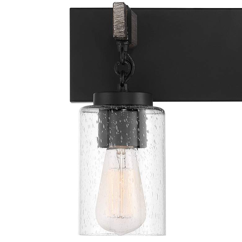 Image 3 Fulton 15 1/2" Wide Matte Black 2-Light Bath Light more views