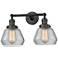 Fulton 16.5" Wide 2 Light Bronze Bath Vanity Light w/ Clear Shade