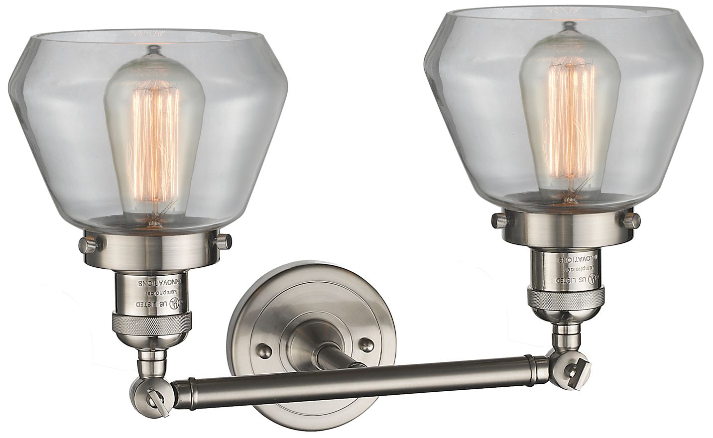 Thumbnail2 of Fulton 16.5"W 2 Light Brushed Satin Nickel Bath Vanity Light w/ Clear  more views