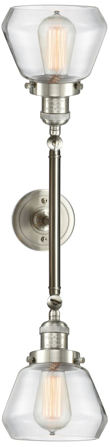 Thumbnail3 of Fulton 16.5"W 2 Light Brushed Satin Nickel Bath Vanity Light w/ Clear  more views