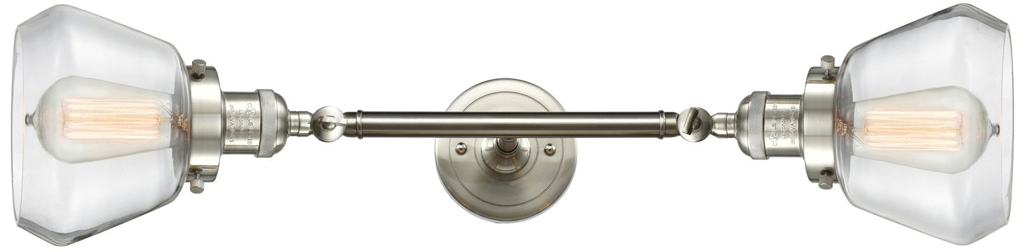 Thumbnail4 of Fulton 16.5"W 2 Light Brushed Satin Nickel Bath Vanity Light w/ Clear  more views