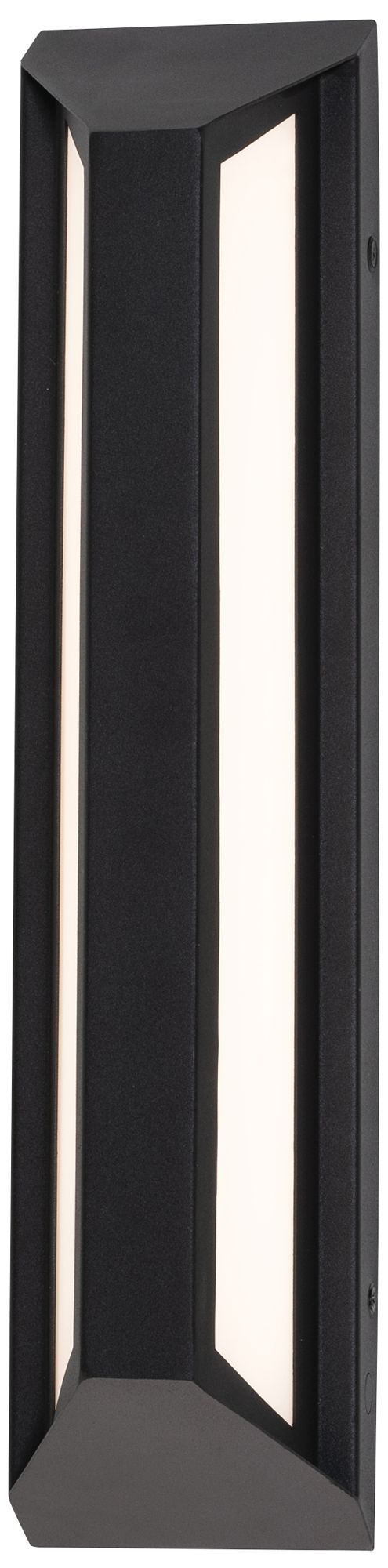 Image 3 Fulton 18" High Black LED Outdoor Sconce more views