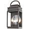 Fulton 2-Light Oil Rubbed Bronze Metal and Clear Glass Outdoor Wall Light