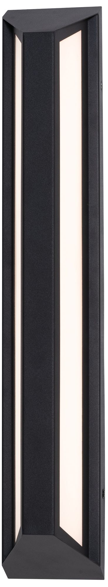 Image 3 Fulton 24" High Black LED Outdoor Sconce more views