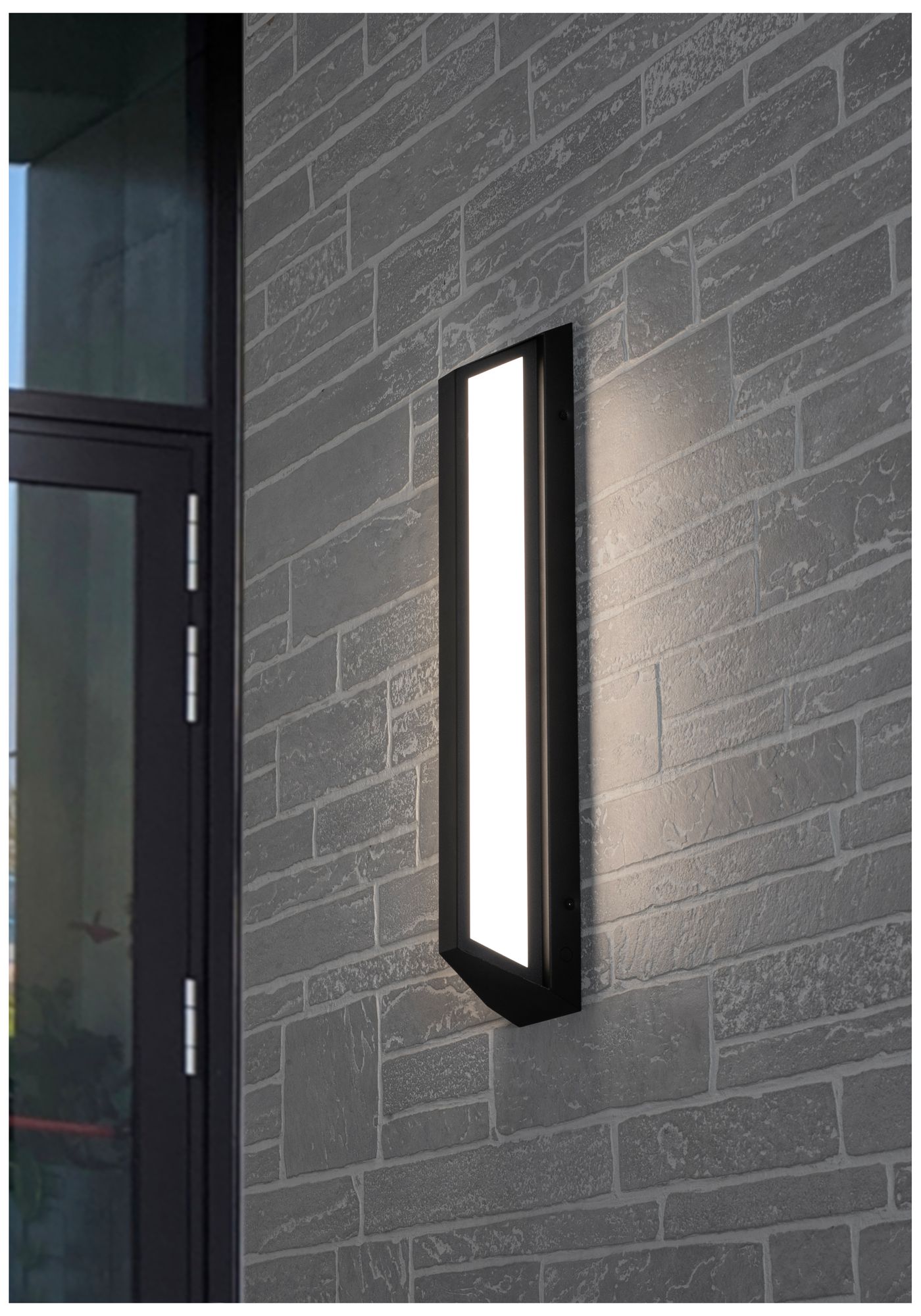 Image 4 Fulton 24" High Black LED Outdoor Sconce more views