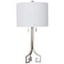 Fulton 27"  Champagne Gold Metal Twin Light Table Lamp