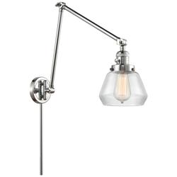 Fulton 30" High Polished Chrome Double Extension Swing Arm w/ Clear Sh