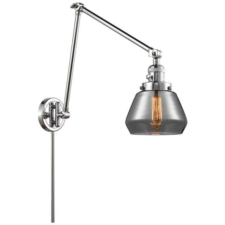 Image 1 Fulton 30" High Polished Chrome Double Extension Swing Arm w/ Smoke Sh