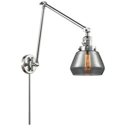 Fulton 30" High Polished Chrome Double Extension Swing Arm w/ Smoke Sh