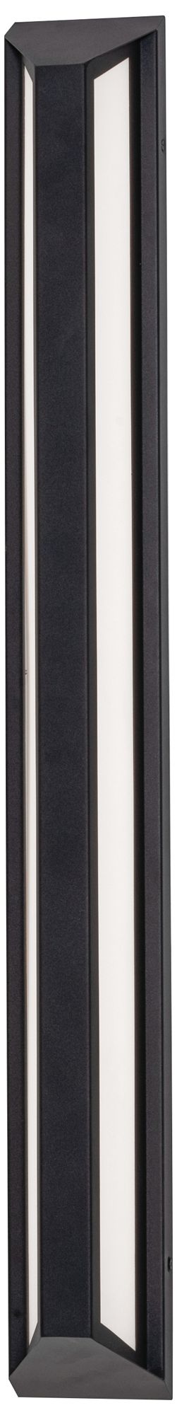 Image 2 Fulton 36" High Black LED Outdoor Sconce more views