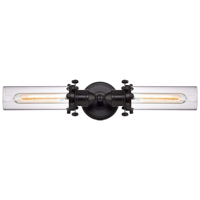 Image 2 Fulton 4 inch High Oil Rubbed Bronze 2-Light Wall Sconce
