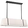 Fulton 4 Light Black Linear Oval Chandelier