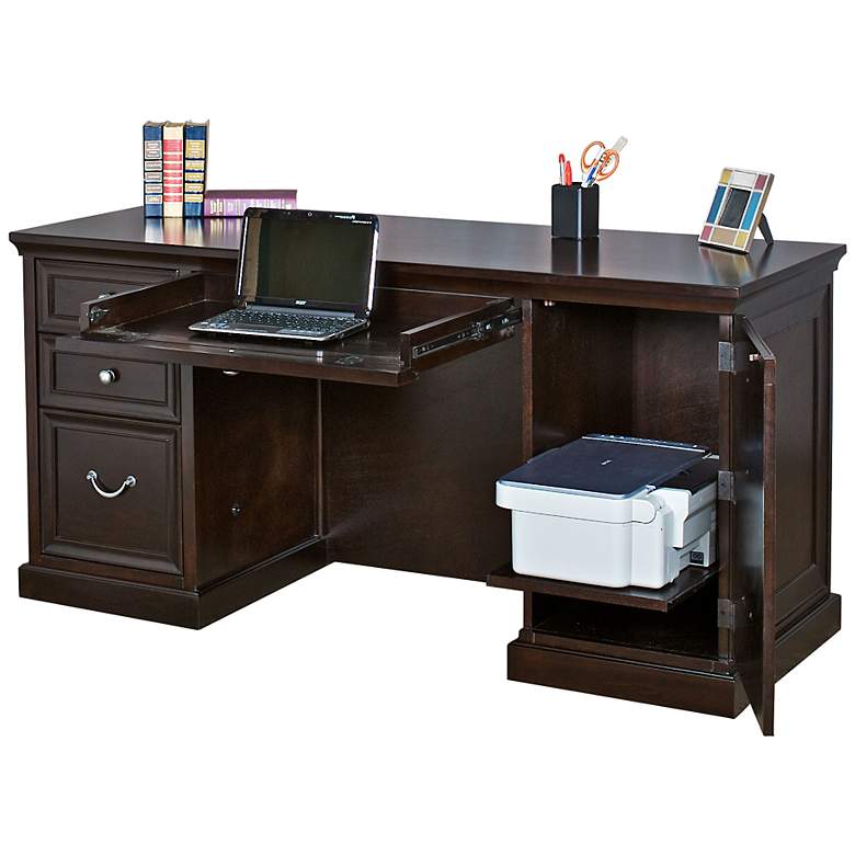 Fulton 61&quot; Wide Double Pedestal Office Desk by Kathy Ireland