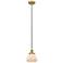 Fulton 7" Brushed Brass Mini Pendant w/ Matte White Shade
