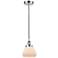 Fulton 7" Polished Chrome Mini Pendant w/ Matte White Shade