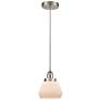 Fulton 7" Wide Brushed Satin Nickel Mini Pendant