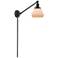 Fulton 8" Oil Rubbed Bronze LED Swing Arm With Matte White Shade