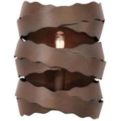 Fulton 9&quot; High Brownstone 1-Light Wall Sconce