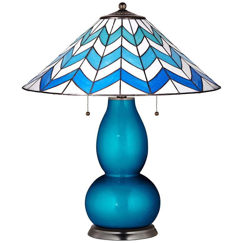 Image 1 Fulton Lamp in Baja Metallic with Cascade Shade