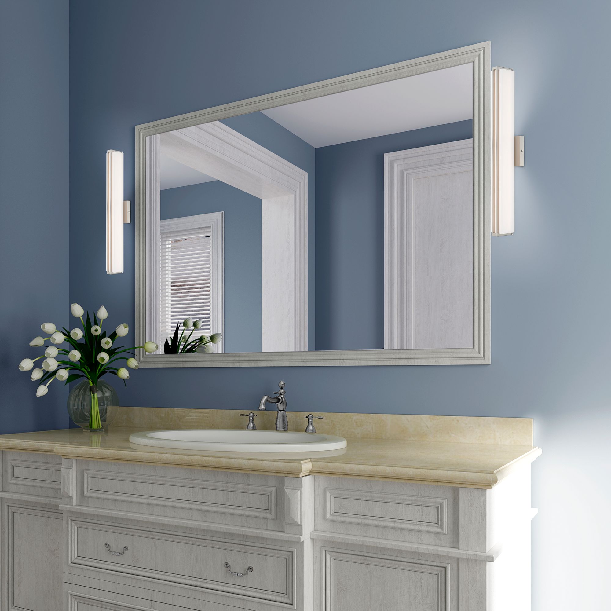 Fulton LED Brushed Nickel ADA Bath Vanity
