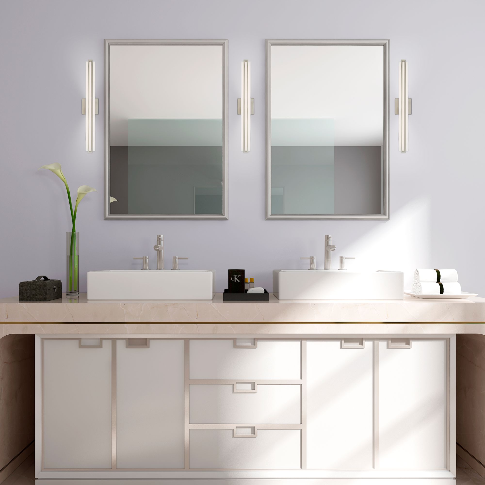 Fulton LED Brushed Nickel ADA Bath Vanity