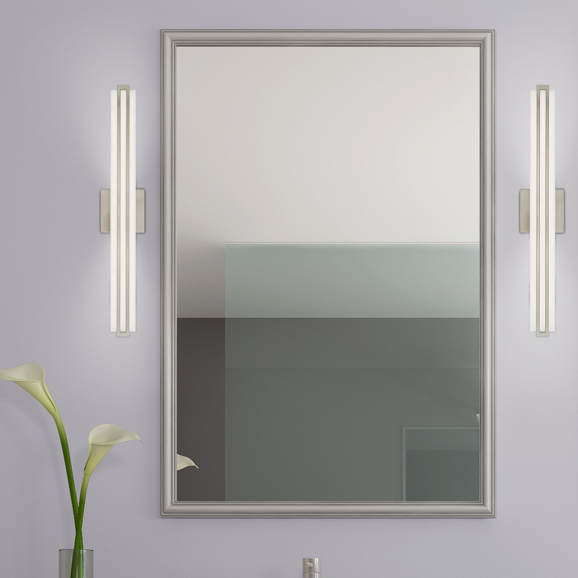 Fulton LED Brushed Nickel ADA Bath Vanity