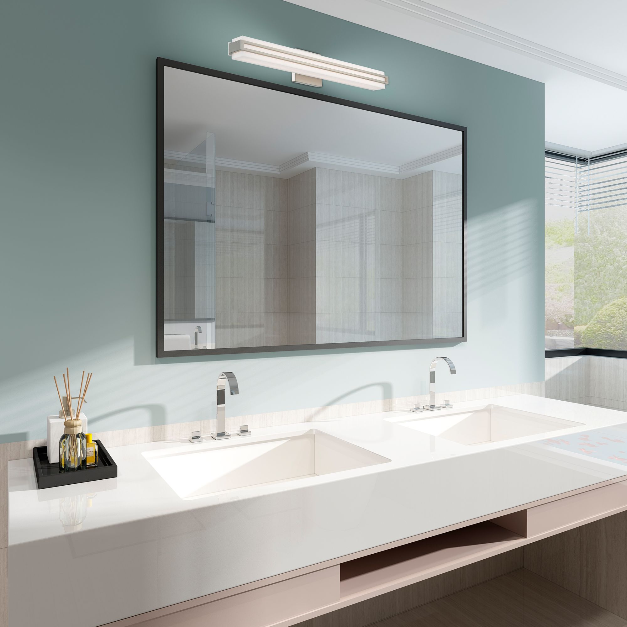 Fulton LED Brushed Nickel ADA Bath Vanity