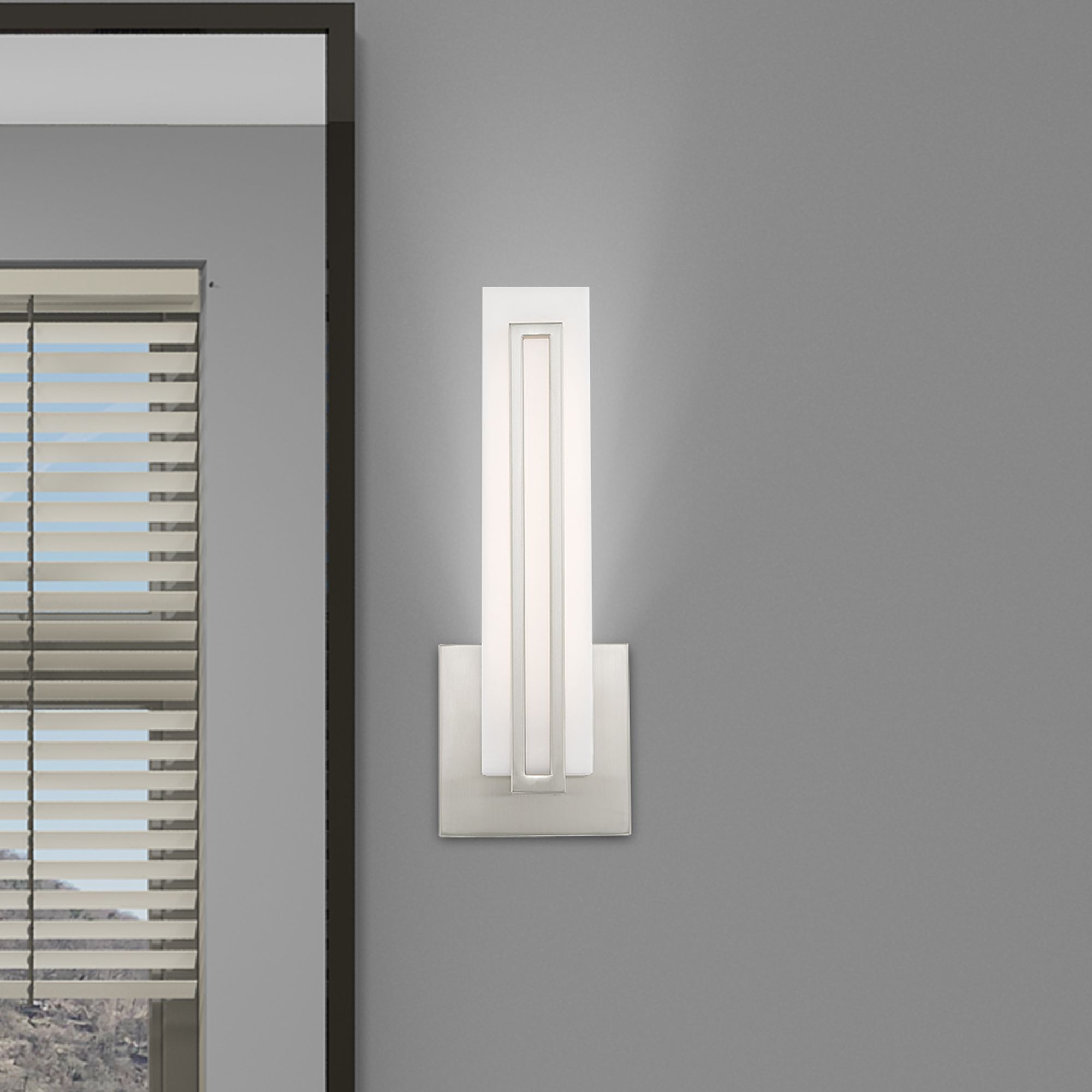 Fulton LED Brushed Nickel ADA Wall Sconce