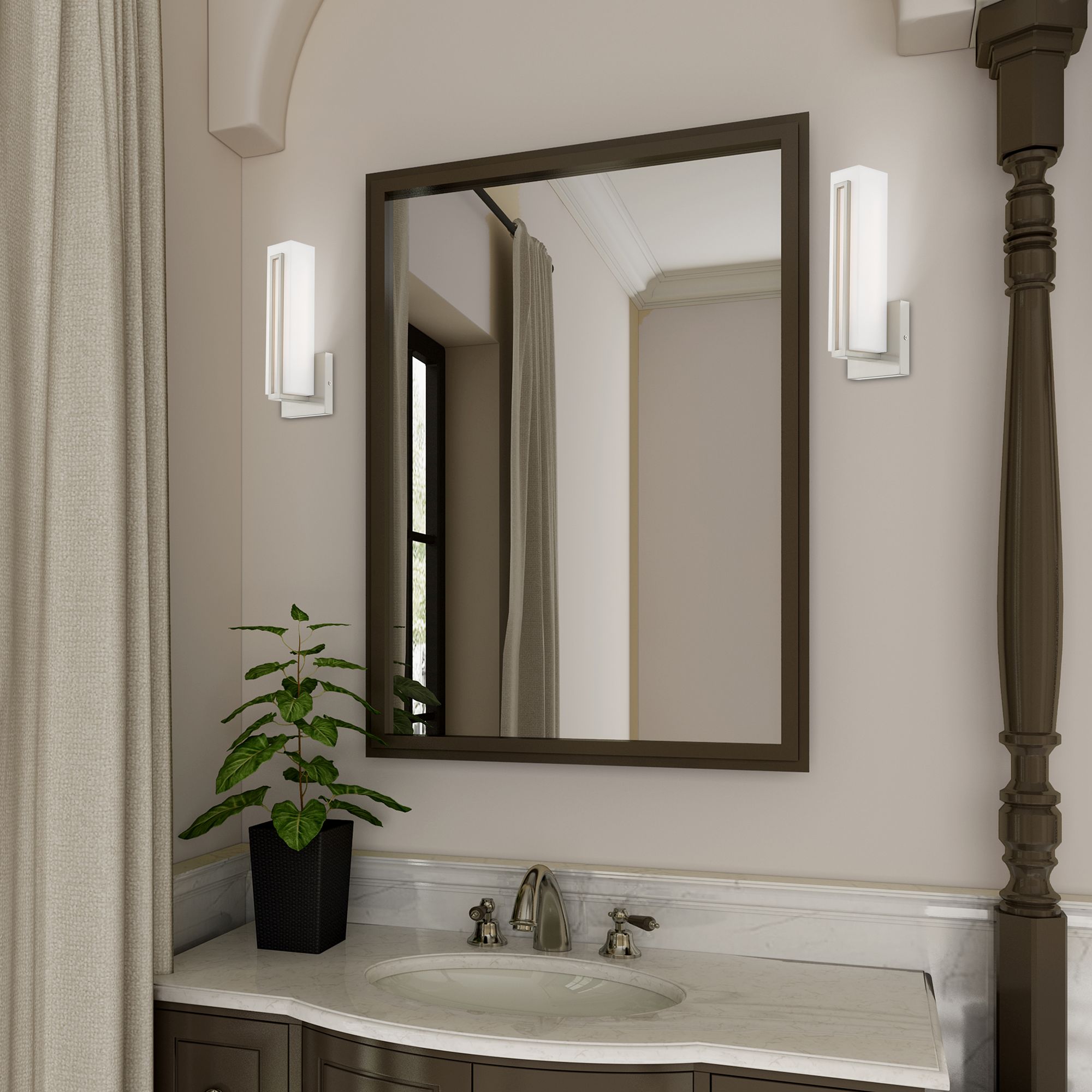 Fulton LED Brushed Nickel ADA Wall Sconce