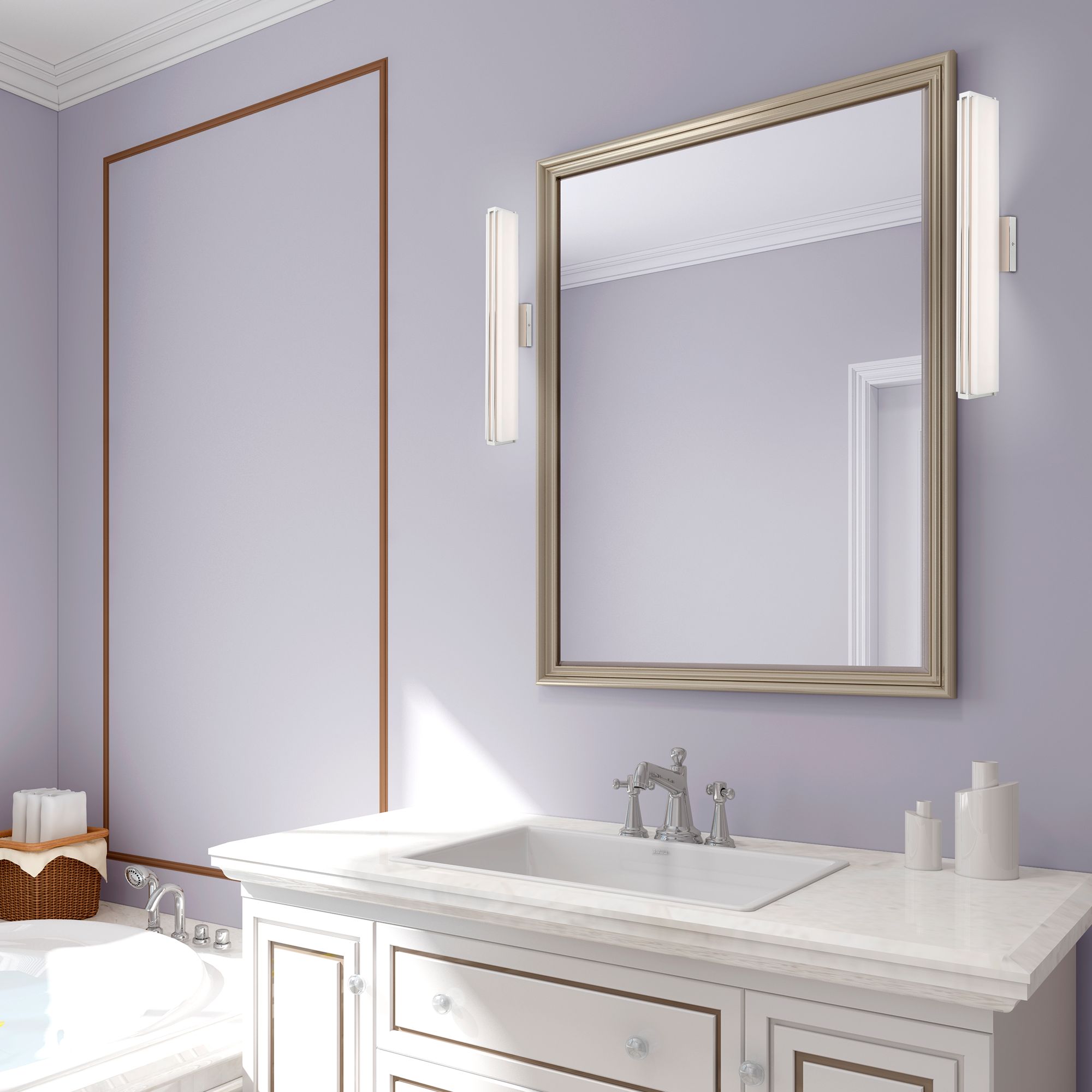 Fulton LED Polished Chrome ADA Bath Vanity