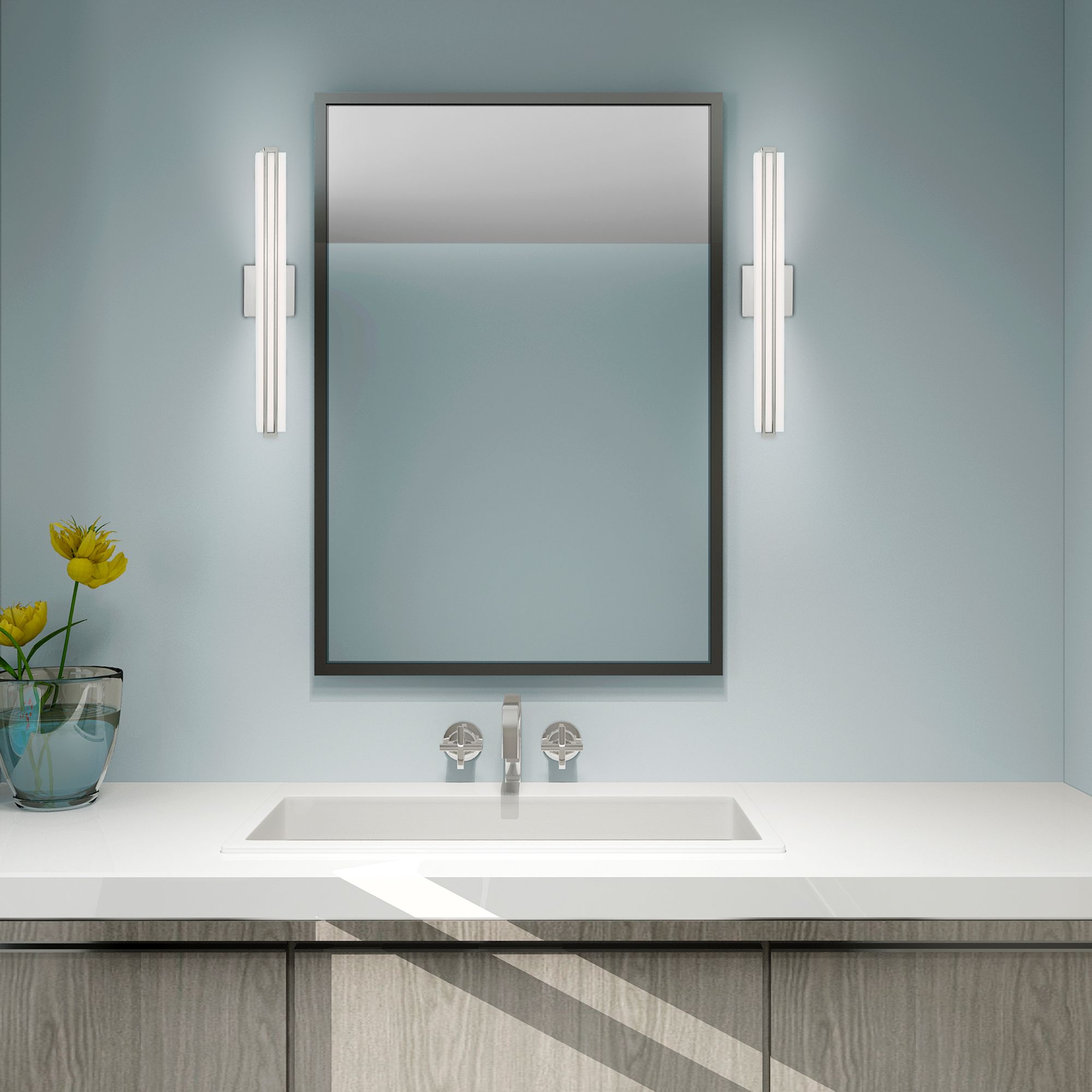 Fulton LED Polished Chrome ADA Bath Vanity